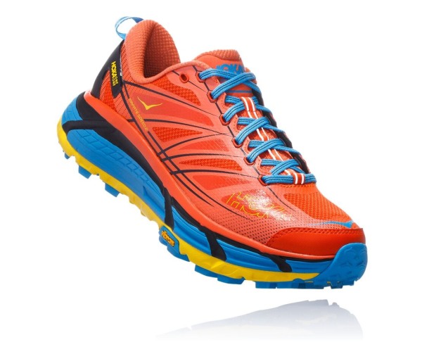 Hoka One One MAFATE SPEED 2 Mens UK - Orange Trail Running Shoes - ZLSQJ9605